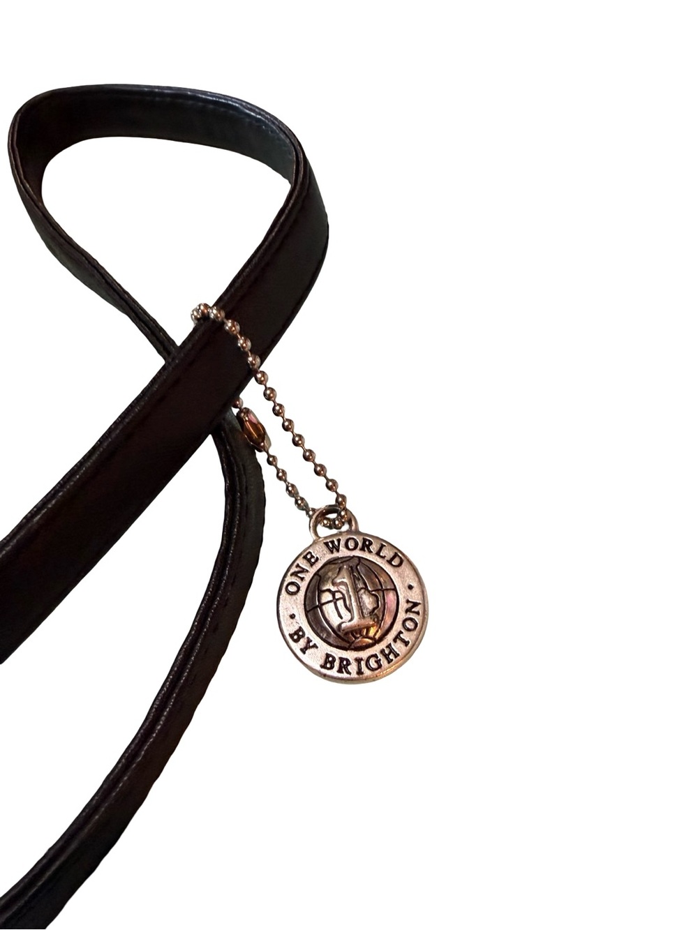 Brighton Brown Croc-Embossed Leather Crossbody with Decorative Metal Accent - Picture 5 of 9